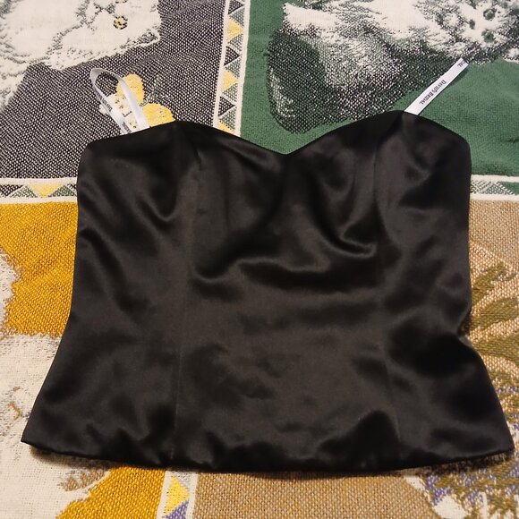 David's Bridal Womens Size 4 Black Strapless Bustier Top - Picture 13 of 13